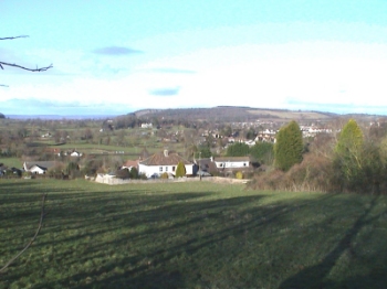 The beautiful views across the Somerset countryside from Winscombe Parish Church